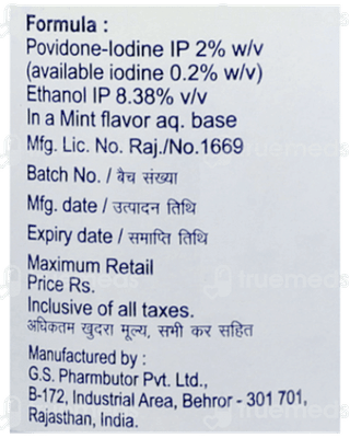 Betadine Mint Flavor Gargle 50Ml